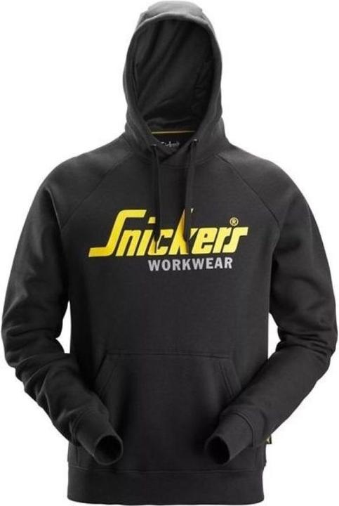 Snickers Workwear 28990400007 Klassischer Hoodie mit Logo Schwarz XL (XL)