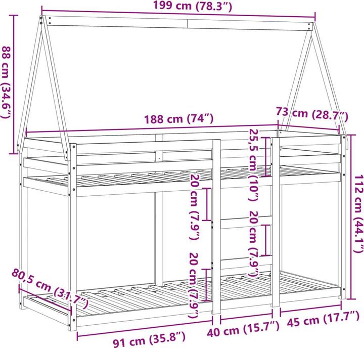 Produktbild VidaXL Water maple (75 x 190 cm)