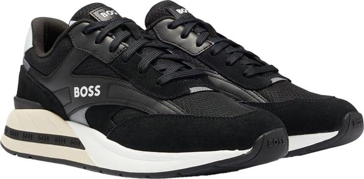 Actual product image BOSS Mens Kurt Leather Running Trainers (39.5)