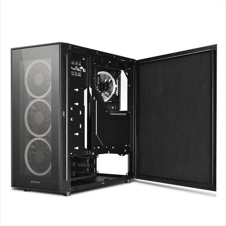 Immagine prodotto Sharkoon TG5 RGB Silenzioso (mATX, Mini-ITX, ATX)