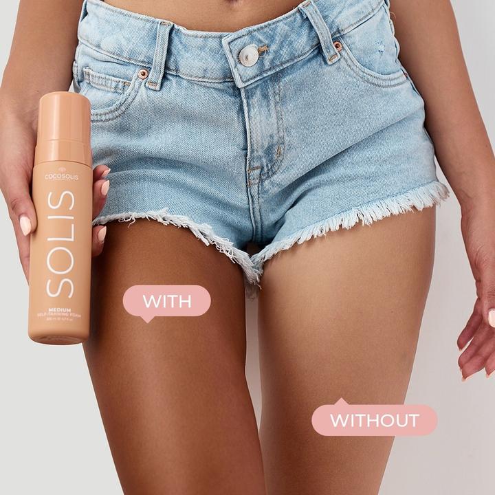 Actual product image Cocosolis Solis Natural Self-Tanning Foam Medium Deep Tan 200ml (Self tanning foam, 200 ml)