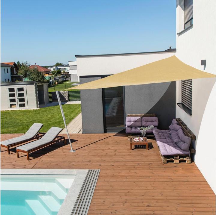 Image du produit Windhager SunSail Capri Triangle 5m, champagne 225g/m2 (5 x 5 m)