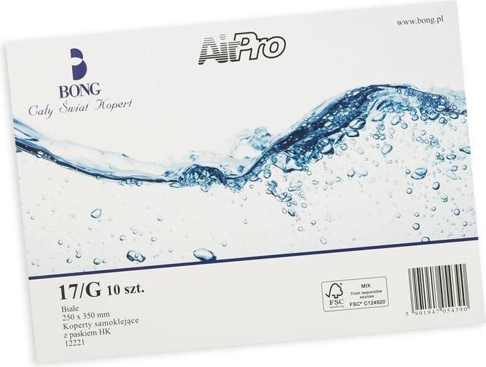 Actual product image Bong Airpro-Umschläge 17/G weiss (10 Stück) (17 x 17 cm, 10 x)