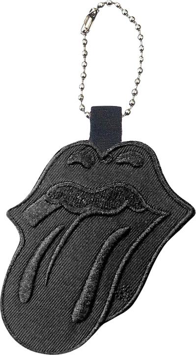Actual product image The Rolling Stones Classic Tongue Double Sided Patch Keyring