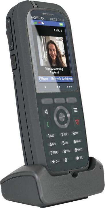 Actual product image Agfeo DECT 78 IP - IP Phone - Gray - Wireless Handset - Desktop/Bank - IP65 - 249