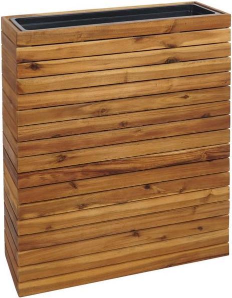 Produktbild Mendler Pflanzkasten HWC-L21, eckig 77x63x23cm Outdoor Akazie, braun (63 cm)