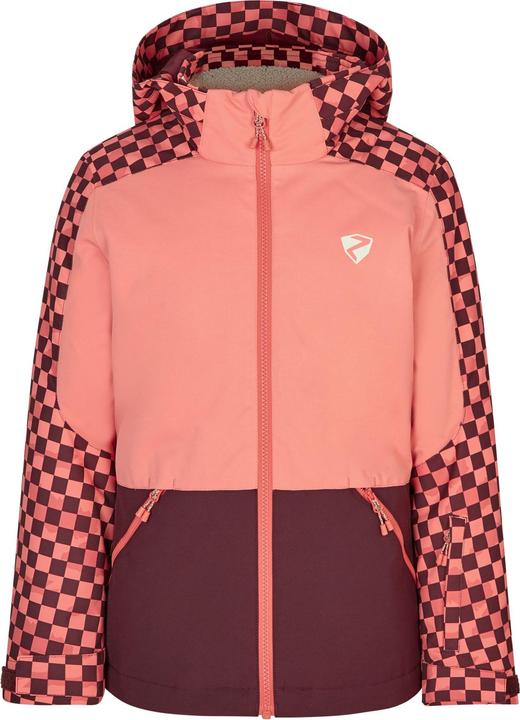 Ziener Skiwear Mädchen Ski Jacke - AMELY chessboard - 140 (140)