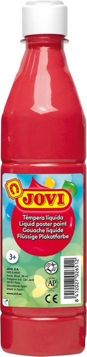 Actual product image Jovi Poster paint / tempera paint 500ml bottle vermilion red (vermilion, 500 ml)