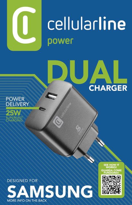 Produktbild Cellularline Dual Super Fast Charger (25 W)