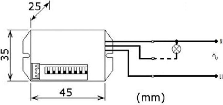 Produktbild Perel PIR Bewegungsmelder EMS106 Weiss (8 m)