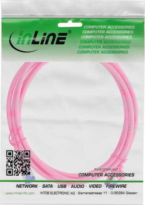 Produktbild InLine Patchkabel Slim (S/FTP, CAT6a, 0.30 m)