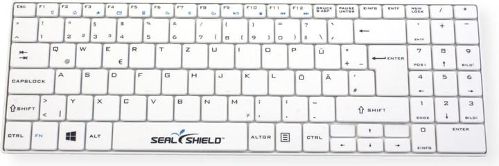 Produktbild Secomp Seal SHIELD BT Tastatur Clean Wipe weiss D SSKSV099BTDE (DE, Kabellos)