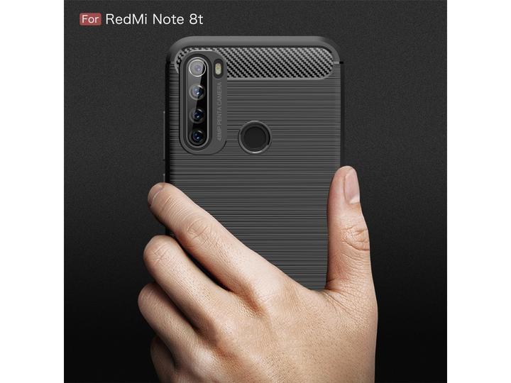 Actual product image Screenguard Xiaomi Redmi Note 8T Cover Carbon Brushed Soft TPU (Xiaomi Redmi Note 8T)