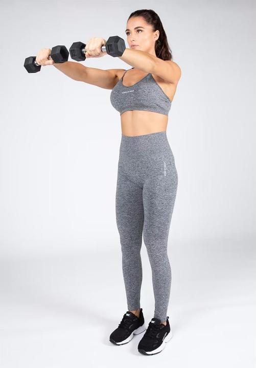 Actual product image Gorilla Wear Quincy Seamless Sport Bra - Grau (M, L)