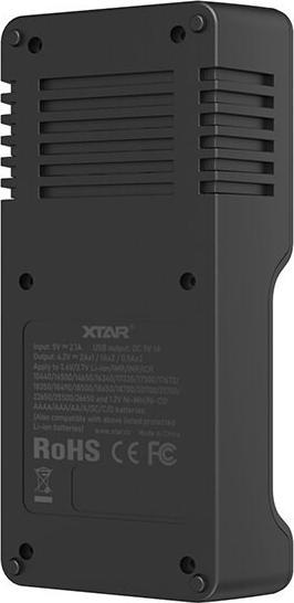 Produktbild Xtar VC2S Ladegerät (1 Stk., D, AAAA, AAA, A, AA, C, Ladegerät inkl. Akku)