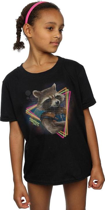 Immagine prodotto Guardians of the Galaxy Maglietta Rocket Raccoon Neon Ragazze Cotone (140, 146)