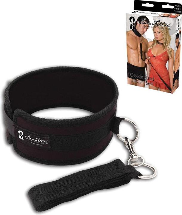 Lux Fetish Collar and Leash Set