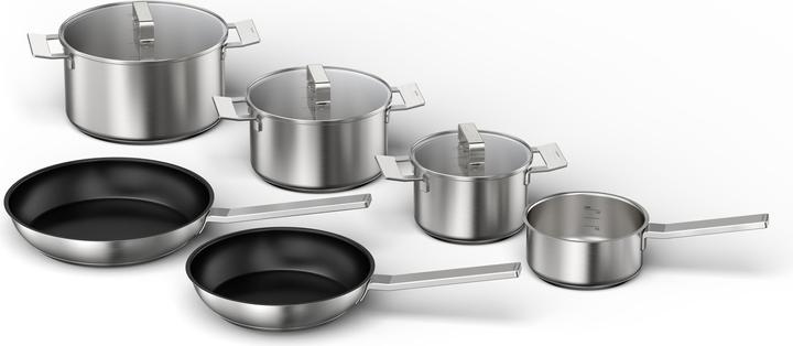 Neff Z9406SE0 6 piece saucepan set (22 cm, Pan set + pot set, Stainless steel)