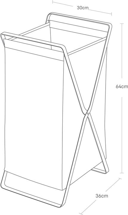 Actual product image Yamazaki Laundry basket TOWER (45 l)