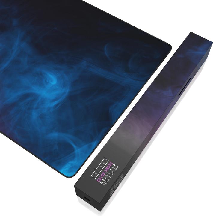 Image du produit Titanwolf Tapis de souris de jeu, Tapis de souris XXXL Speed 1200 x 600 mm, Vitesse & Précision, Fumée colorée (3XL)