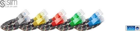Produktbild Wirewin Slim Toughkabel: UTP, 0.25m, gelb (UTP, CAT6, 0.25 m)