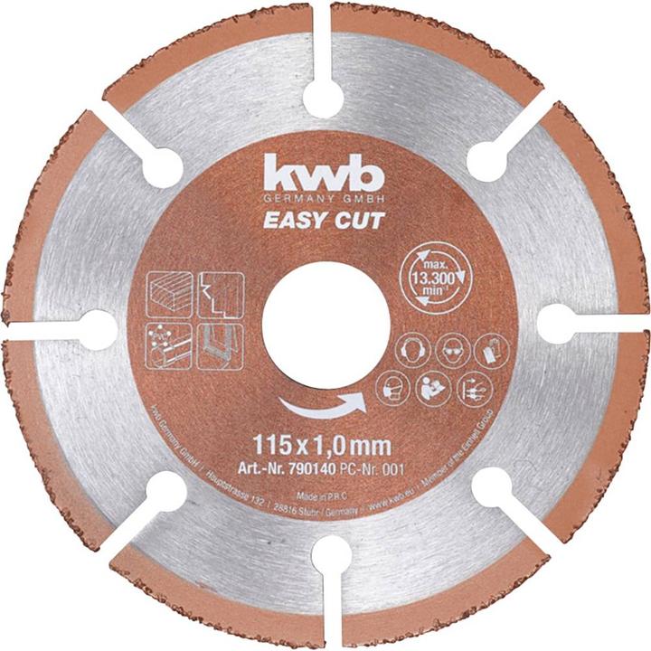 Produktbild kwb Trennscheibe gerade EASY CUT HM TRENNSCHEIBE, UNIVERSAL
