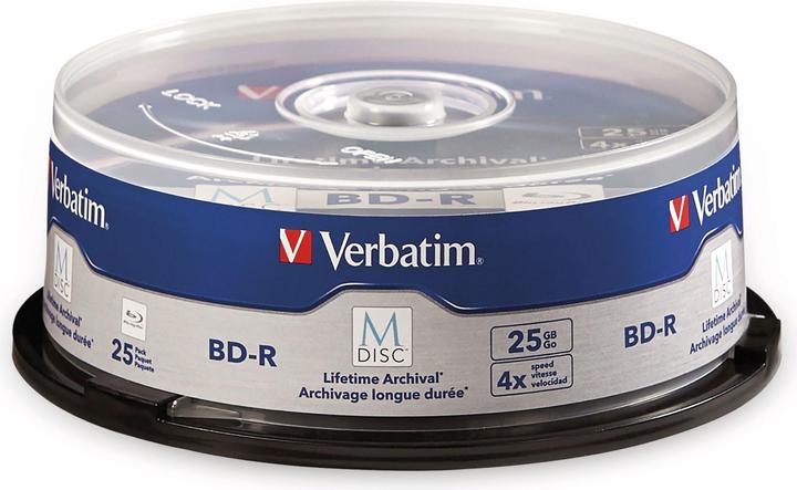 Image du produit Verbatim M-Disc BD-R 25GB 4x Spindle (25 x)