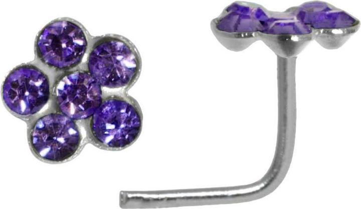 Bijouteria Nasenpiercing (Kristall, Silber 925)