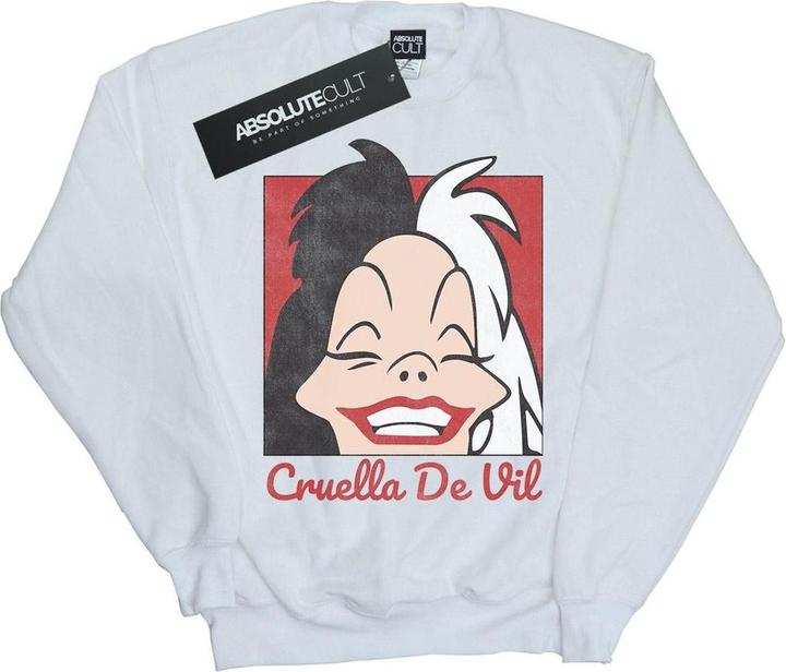 Disney Cruella De Vil Cropped Head Sweatshirt (XL)
