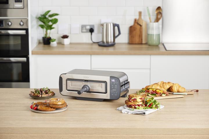 Image du produit Ninja 3-in-1 Multifunctionele Toaster, Grillplaat en Panini Maker - 7 Roosterstanden - RVS - ST202EU (Fiche CH)