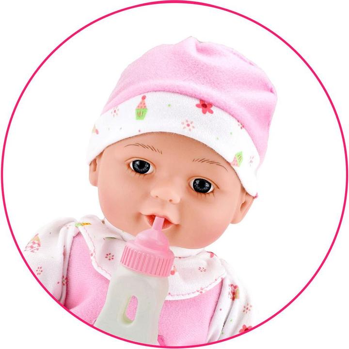 Actual product image Toi-Toys Baby Beau reclining baby doll with bottle, 30cm