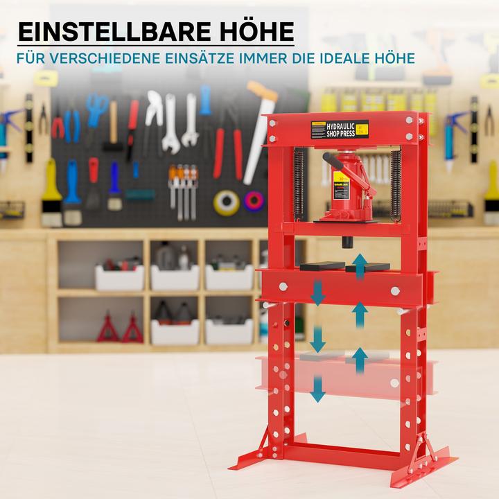 Actual product image Wiltec 30T hydraulic press 500mm workshop press frame press arbour press steel
