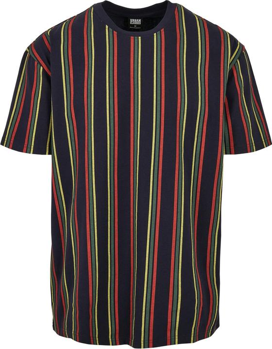 Urban Classics Printed Oversized Retro Stripe Tee
