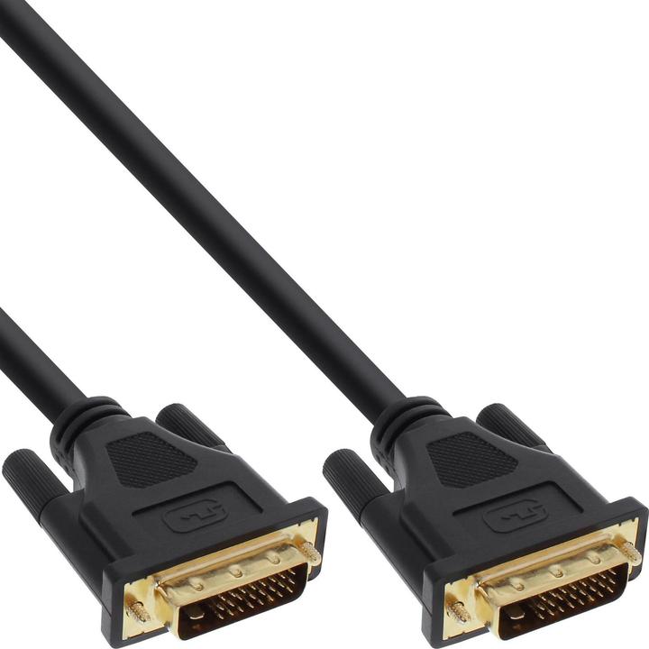 Produktbild InLine DVI-D - DVI-D-Kabel 20m schwarz (17778P) (20 m, DVI)