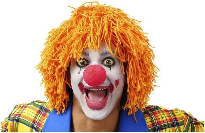 Image du produit Chaks Perruque de clown: Orange