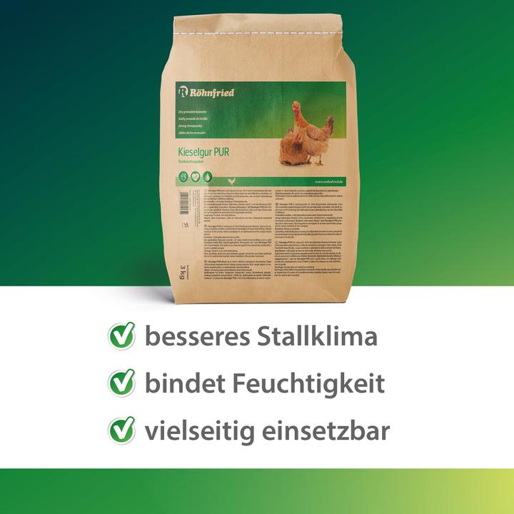 Actual product image Röhnfried Diatomaceous earth PUR (3 kg, Bedding)