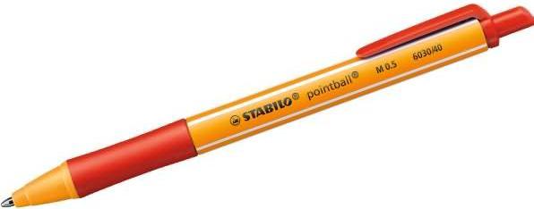 Actual product image STABILO pointball retractable biros (Red, 1 x)