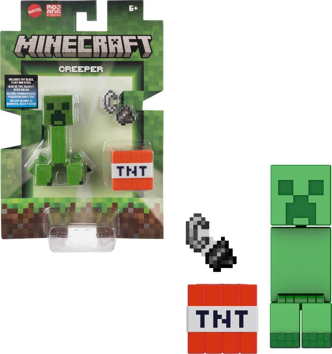 Actual product image Mattel Minecraft Creeper