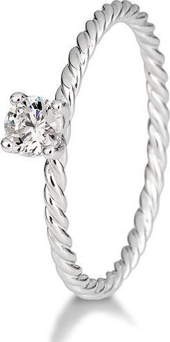 Breuning Verlobungsring Kordel (49, 585/14 K Gold)