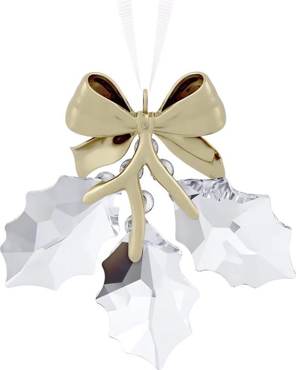 Actual product image Swarovski Holiday Magic Holly Leaves Ornament