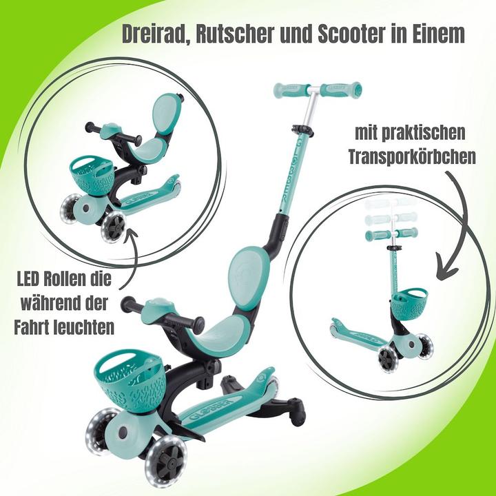 Actual product image Globber Go-Up Baby 360 Lights 3-in-1 children's vehicle