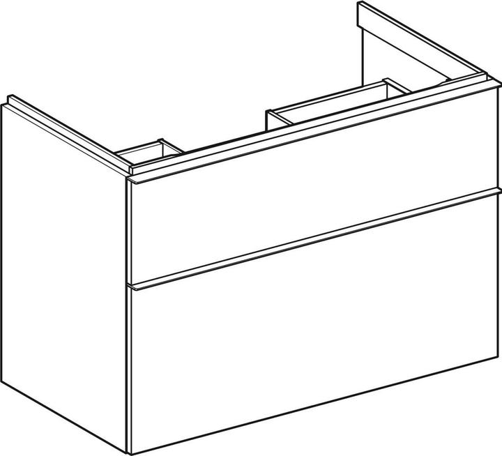 Produktbild Geberit iCon Unterschrank für Waschtisch, 2 Schubladen, 88,8x61,5x47,6 cm, 502305 (89 x 47.5 x 61.5 cm)