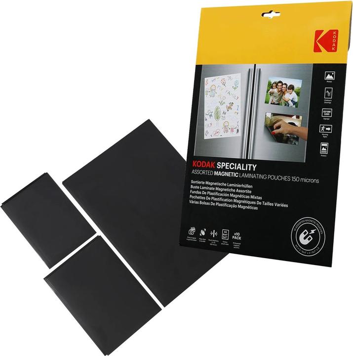 Kodak Film de plastification Mag. 4x 10x15 cm, 3x 13x18 cm, 3x A4 (10 x 15 cm, 13 x 18 cm, 10 pièce(s), 150 µm)