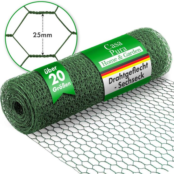 Produktbild Casa Pura Drahtzaun Grün 25 mm (10 m)