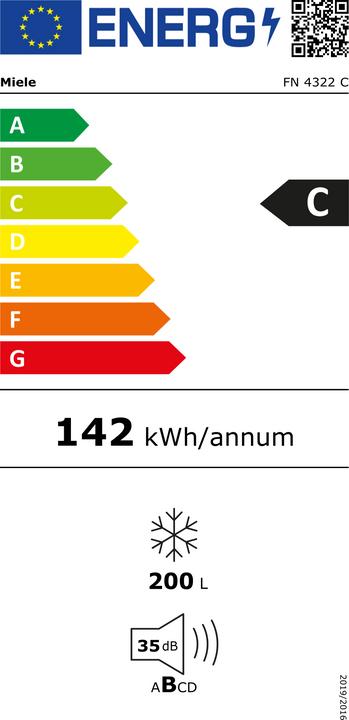 Label énergétique Miele FN 4322 C (Autonome, 200 l)