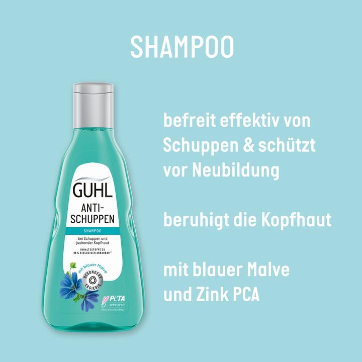 Produktbild Guhl ANTI-SCHUPPEN Shampoo 50ml (50 ml, Flüssiges Shampoo)