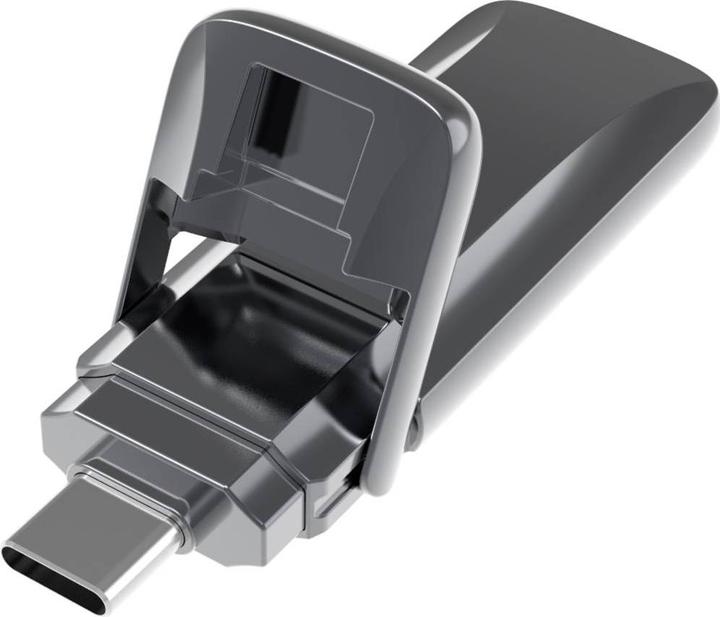 Produktbild Xlyne 7612800 USB-Stick 128GB Grau 7612800 USB-C® USB 3.2 (Gen 2) (128 GB, USB-C)