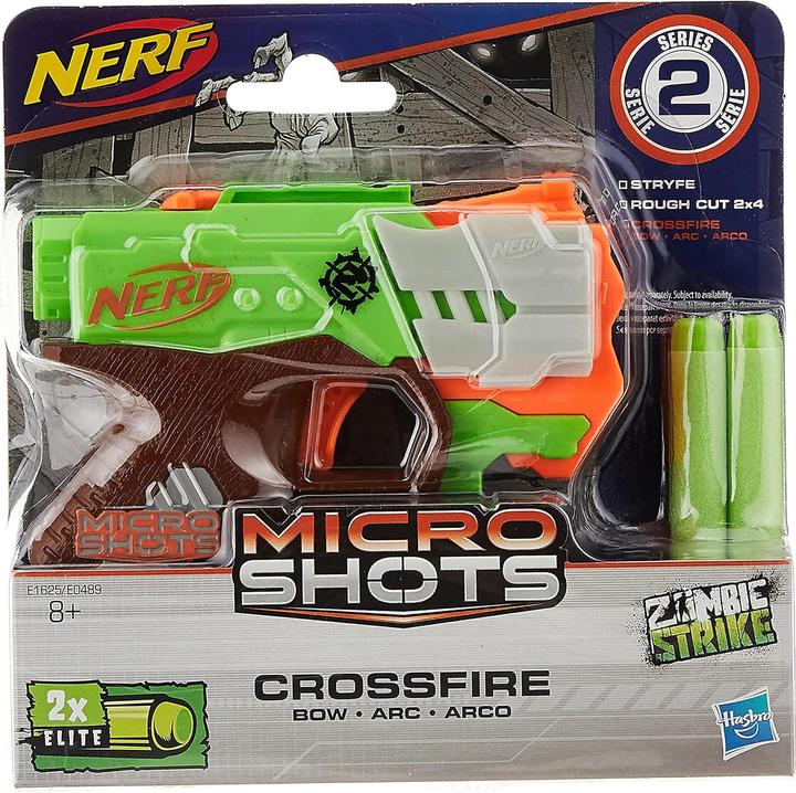 Actual product image Nerf MicroShots crossfire bow