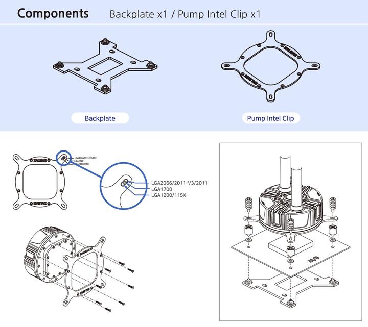 Produktbild Zalman ZM-1700MKB Intel Mounting Kit