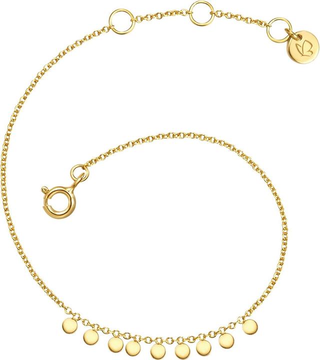 Glanzstücke München Damen Sterling Silber gelbgold - 30310 (15 cm, Sterling Silber)